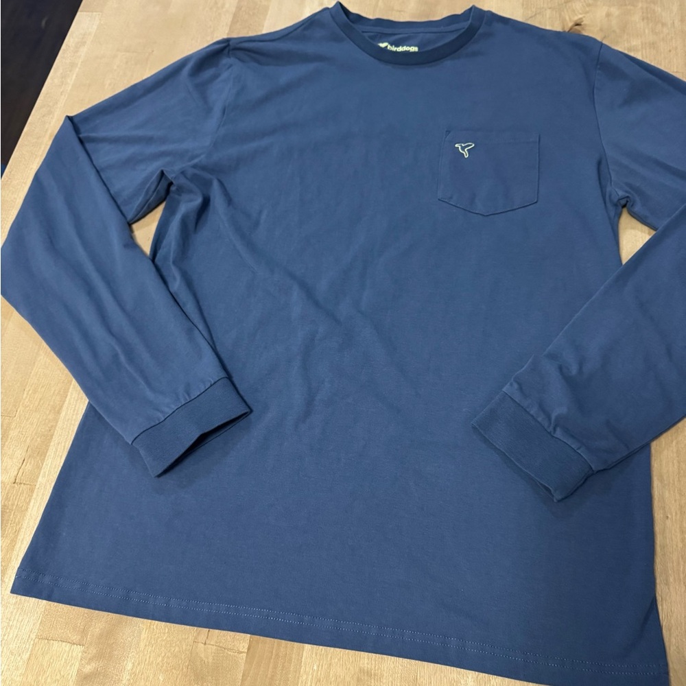 Birddogs Men's Blue Long Sleeve Shirt